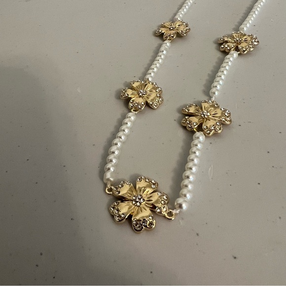 SUGARFIX by BaubleBar Gold and Pearl Butterfly Necklace - Picture 6 of 7